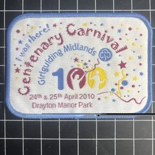 Girlguiding 100th Centenary Carnival Badge Patch Guides Drayton Sew Camp Blanket
