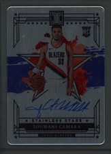 2023-24 TOUMANI CAMARA 26/75 AUTO PANINI IMPECCABLE STAINLESS STARS ROOKIE RC