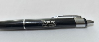 Botox Cosmetic Branded Promotional Pen - Black/Silver - Pharmaceutical Swag