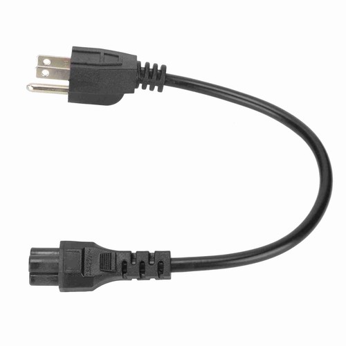 5‑15P Male To IEC320 C5 Female Power Cord 18 AWG 0. AC Power Short Cord Fo NEW - Afbeelding 2 van 12