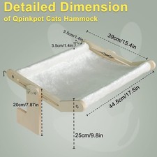 Cat Window Perch for Large Cats Indoor, Cat Window Hammock, Kitty Hammock Bed