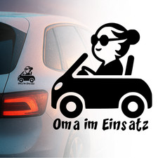Auto Aufkleber | Oma im Einsatz | Taxi | Versch. Farben / Größen | Sticker 466