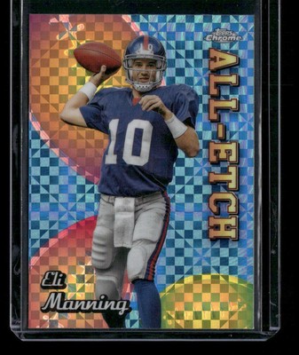 2024 Topps Chrome #CAE-EM Eli Manning Chrome All-Etch - Xfractor - 16017
