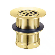 Seattle 2 In. Brass Grid Bar/Utility Sink Basket Strainer in Polished Brass