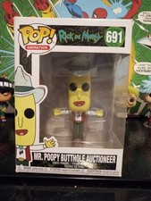 Funko Pop Rick Morty - Mr. Poopy Butthole Auctioneer 691 DAMAGED BOX