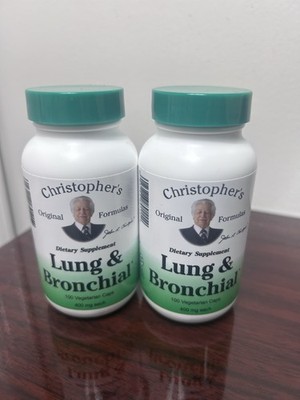 Dr. Christopher's Lung & Bronchial Medicinal Herb Capsule 2 PK! 689115 100 Count