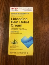 CVS Maximum Strength Pain Relief Cream 2.7 oz Fast Absorbing Aloe Muscles Join