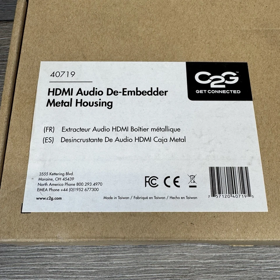 C2G Cables To Go 40719 HDMI Audio De-Embedder Metal Housing - Image 2 of 3
