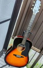 Chitarra acustica Gibson-Style 45, testa vintage anni 50, 2 adesivi logo, senza marchio
