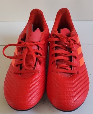 Adidas Predator 19.4 FG Soccer Cleats Red Men s 7.5 ART D97970 Minimal Wear