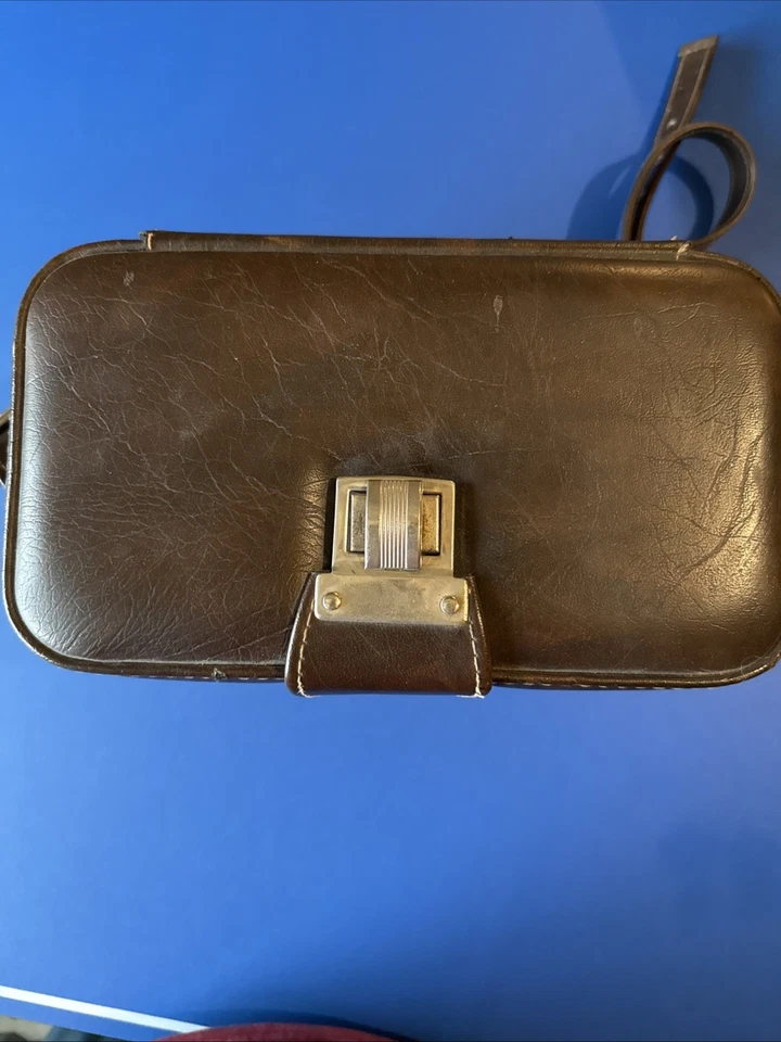 Estuche para cámara de cuero marrón vintage EL-2 con correa - Hecho en EE. UU. Foto 4 de 4
