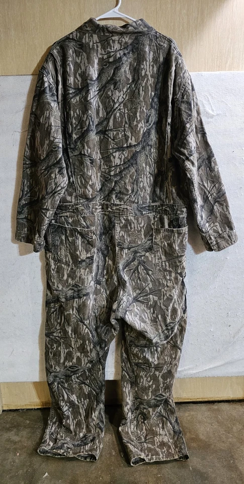 Vintage Mossy Oak Original Greenleaf Camo Coveralls 2XL Reg Turkey Hunting USA - Image 2 of 4