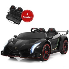 12V Kids Electric Ride On Car  2-seater Licensed Lamborghini Battery Powered Car
