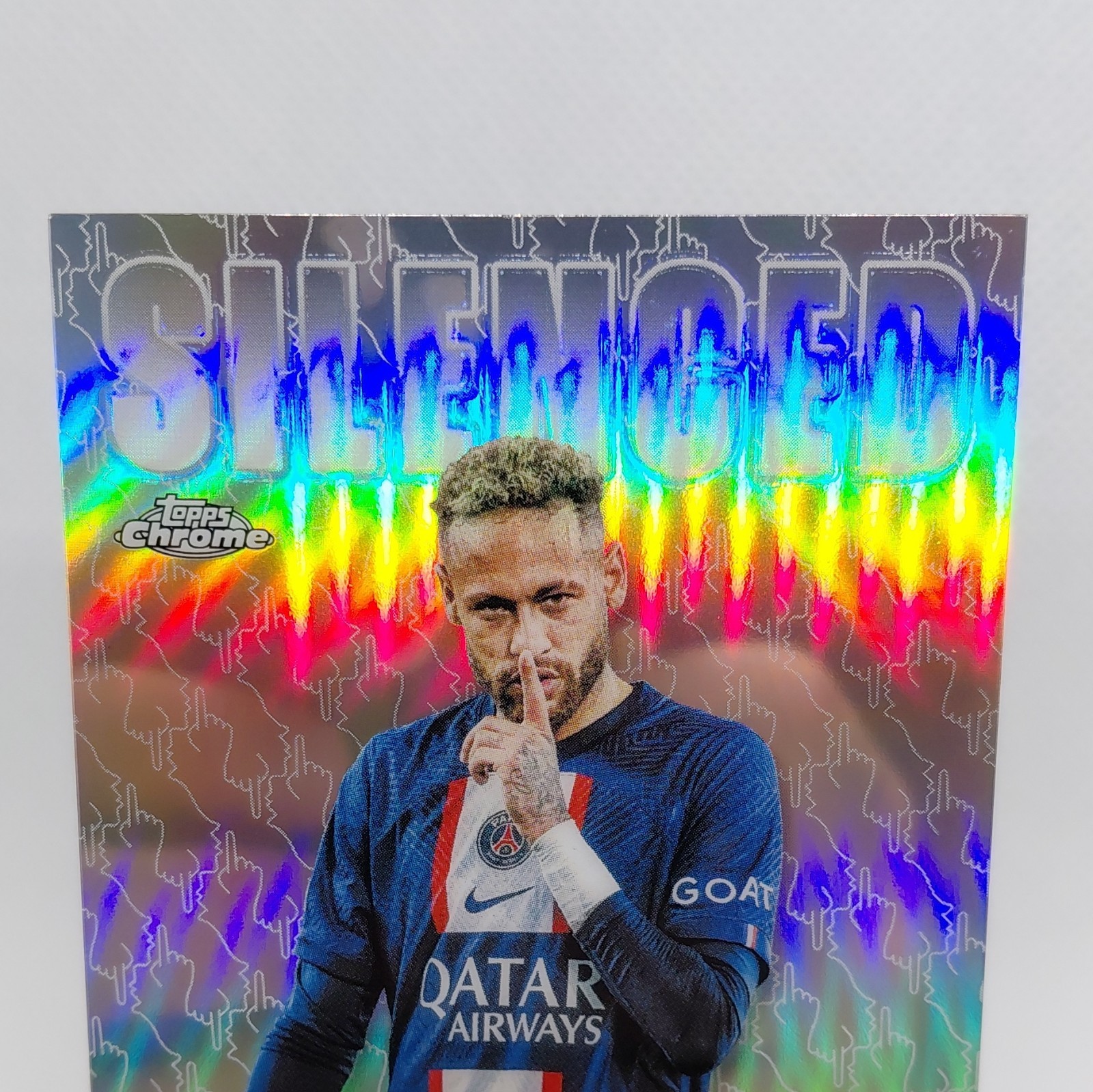 Neymar Jr Silenced - 2025-26 Topps Chrome UCC #SHH-1 Paris Saint-Germain view 2