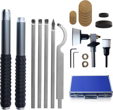 Wood Lathe Tools Set with Carbide Lathe Tools and Bowl Sander