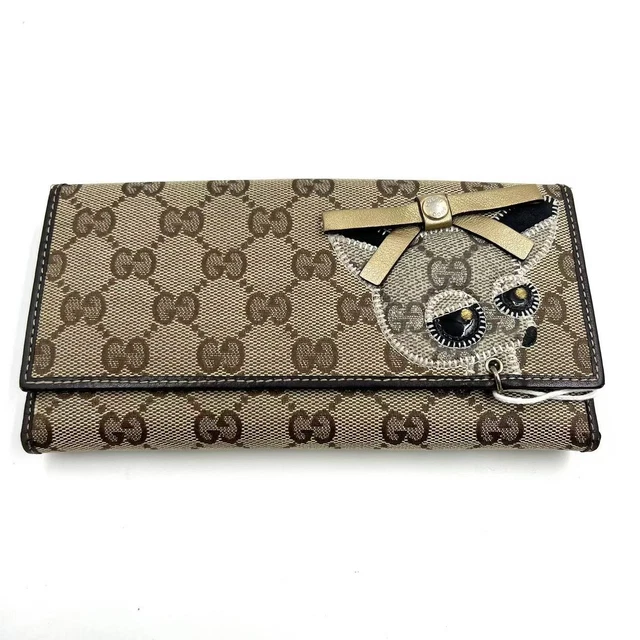 10.22 020 Gucci Guccioli Brando Chihuahua Continental Wallet