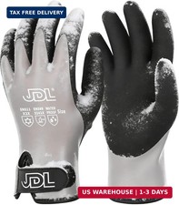 JDL 100 Waterproof Winter Work Gloves for Men Women, Thermal Insulated Freeze