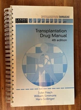 BIOSCIENCE Spiral PB Edition TRANSPLANTATION DRUG MANUAL Pirsh Simmons Sollinger