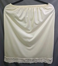 Half Slip Vintage Frenxh Maid Nylon Waist 28"-34" Length 25"