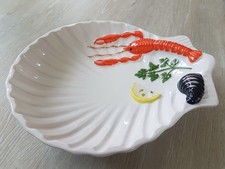 Bassano Stil Teller Meeresfrüchte Fischplatte, Servierteller 27x24cm