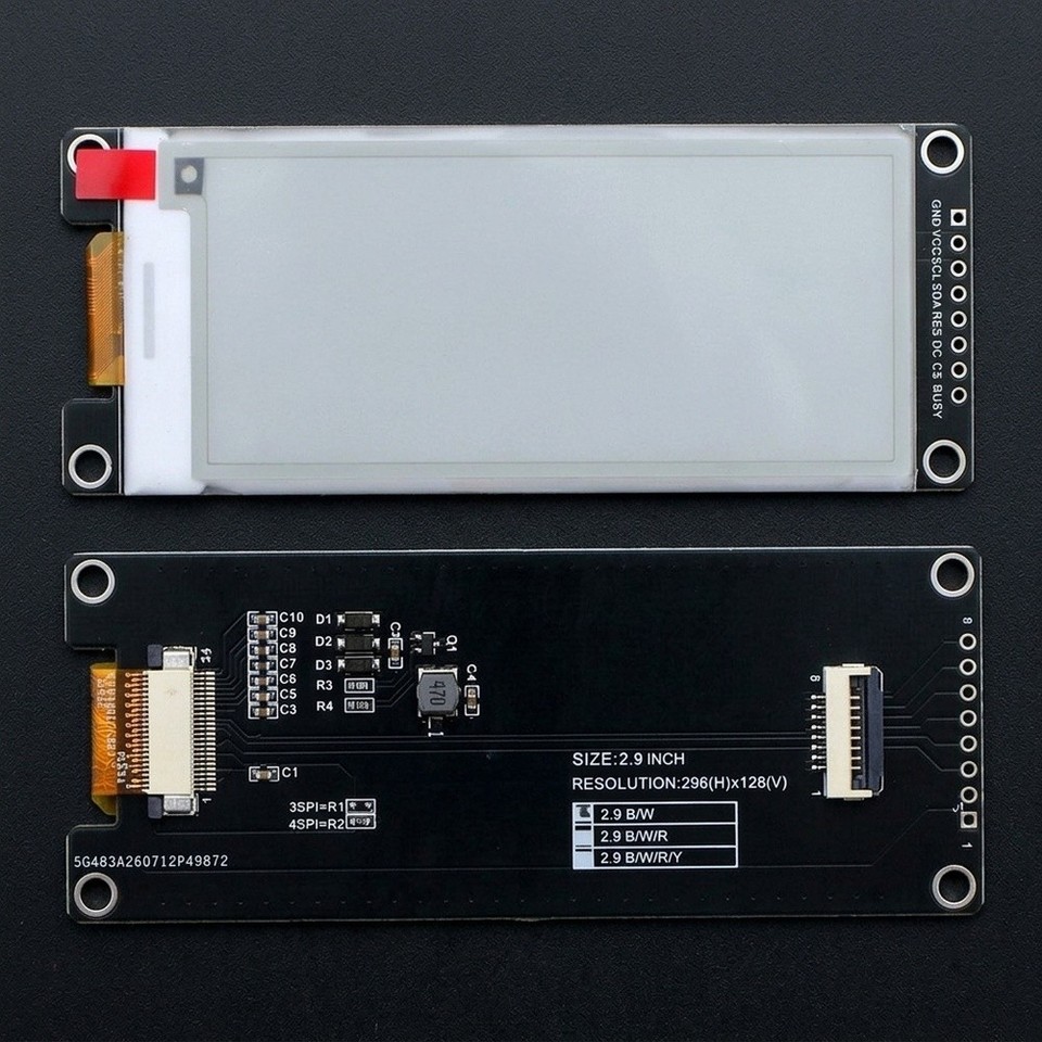 2.9 Inch E-paper Display Ultra-wide Viewing Angle For IoT DIY Projects ...