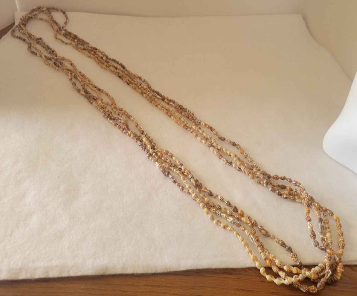 Seashells Necklace Multi-Strands Beaded Hawaiian … - image 2