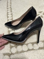 BCBG Black Leather Heels