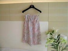 CHANEL Camellia Silk Dress Light Pink Size 36 M Authentic Japan SR2014