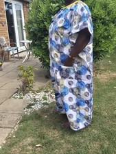 Ladies African Style Kaftan Summer Dress, size 16 to 18