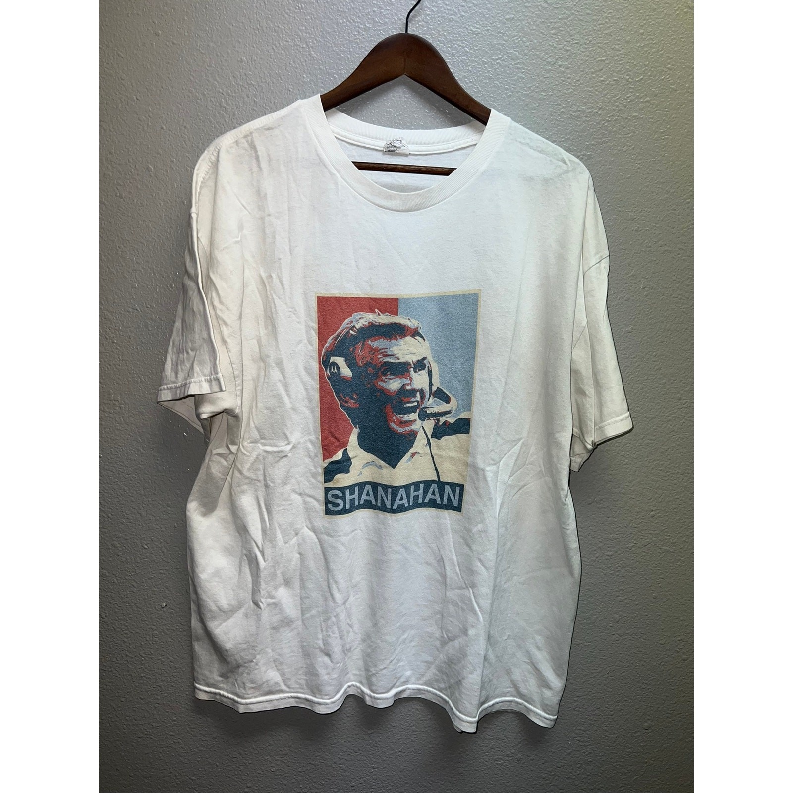 COACH Maglia Mike Shanahan Shanahan NFL allenatore calcio grafica maglietta bianca XL