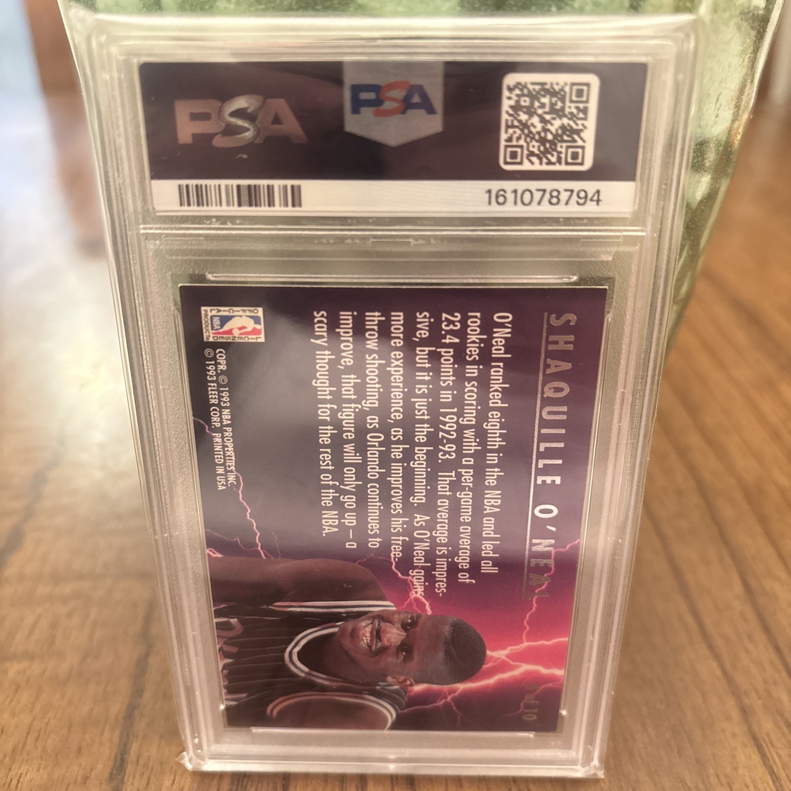 1993-94 Ultra Scoring Kings #8 Shaquille O'Neal MAGIC PSA 7 NM💥💥 view 2