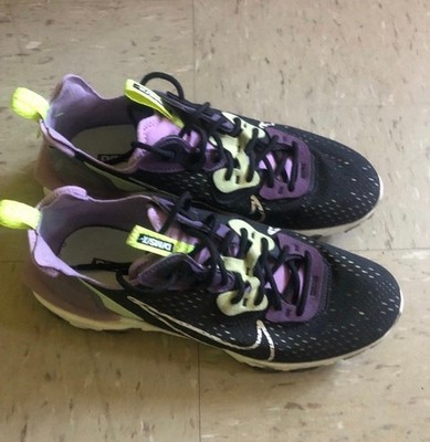 Nike D/MS/X React Vision black purple neon green sneakers