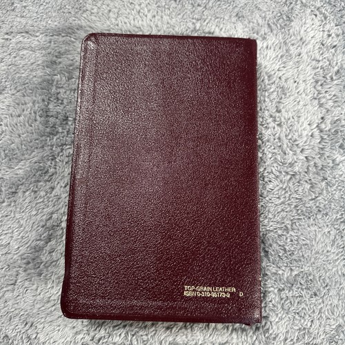 VTG Zondervan Amplified Bible 1987 Burgundy Too Grain Leather Life In The Word - Foto 5 di 18