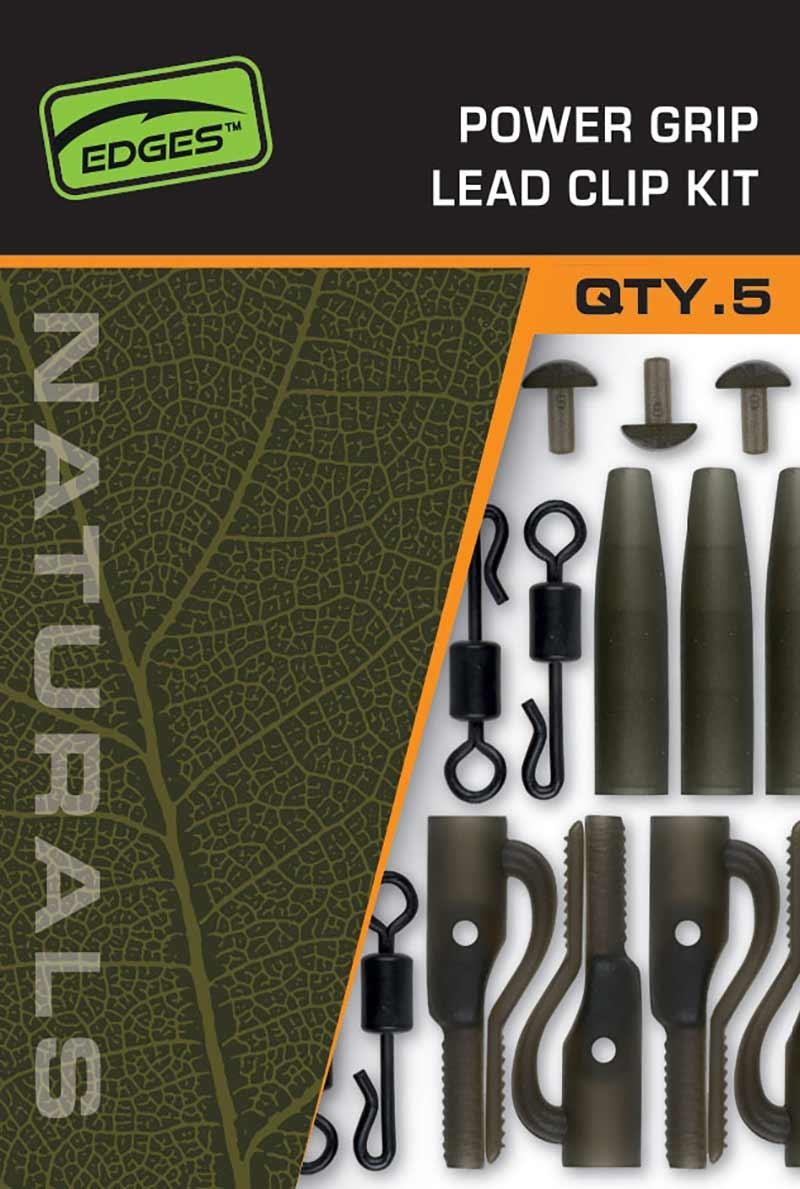 Fox Edges Naturals Power Grip Lead Clip Kit | Carp Fishing Terminal Tackle