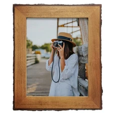 8x10 Live Edge Picture Frames Rustic Wooden Photo Frame Farmhouse Decor for Tabl