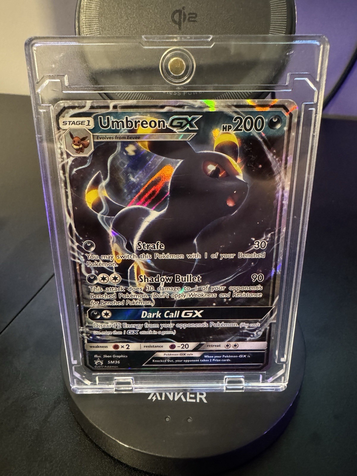 Pokemon Umbreon GX SM36 Sm Holo