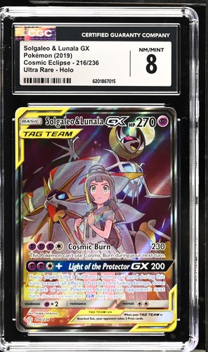Solgaleo & Lunala-GX graded CGC 8 for sale on eBay