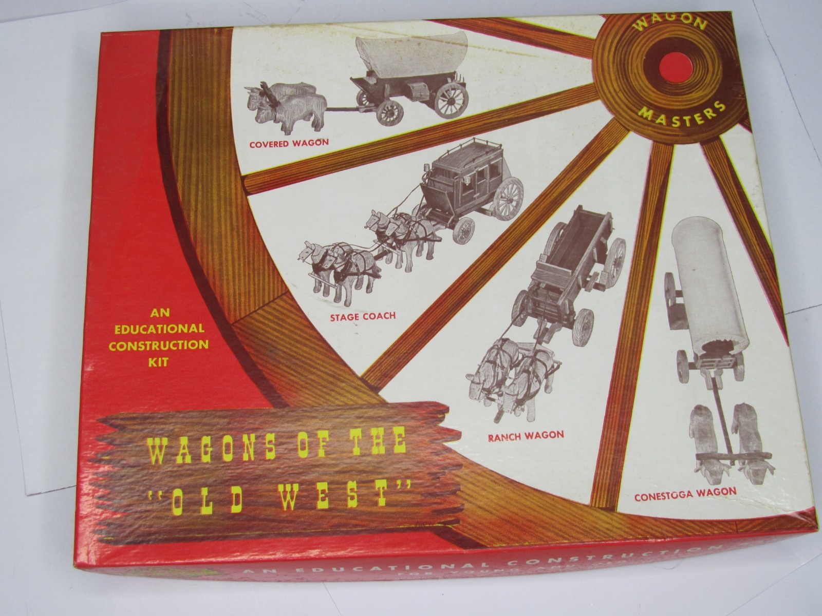 Vintage 1950s Wagon Masters Wagons Of The Old West Wood Model Kit ...