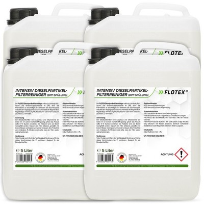 Flotex Dieselpartiklefilter Spülung, 4 x 5L Partikelfilterspülung Diesel