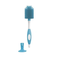Dr. Brown's Soft Touch No Scratch Baby Bottle Cleaning Brush Nipple Blue 