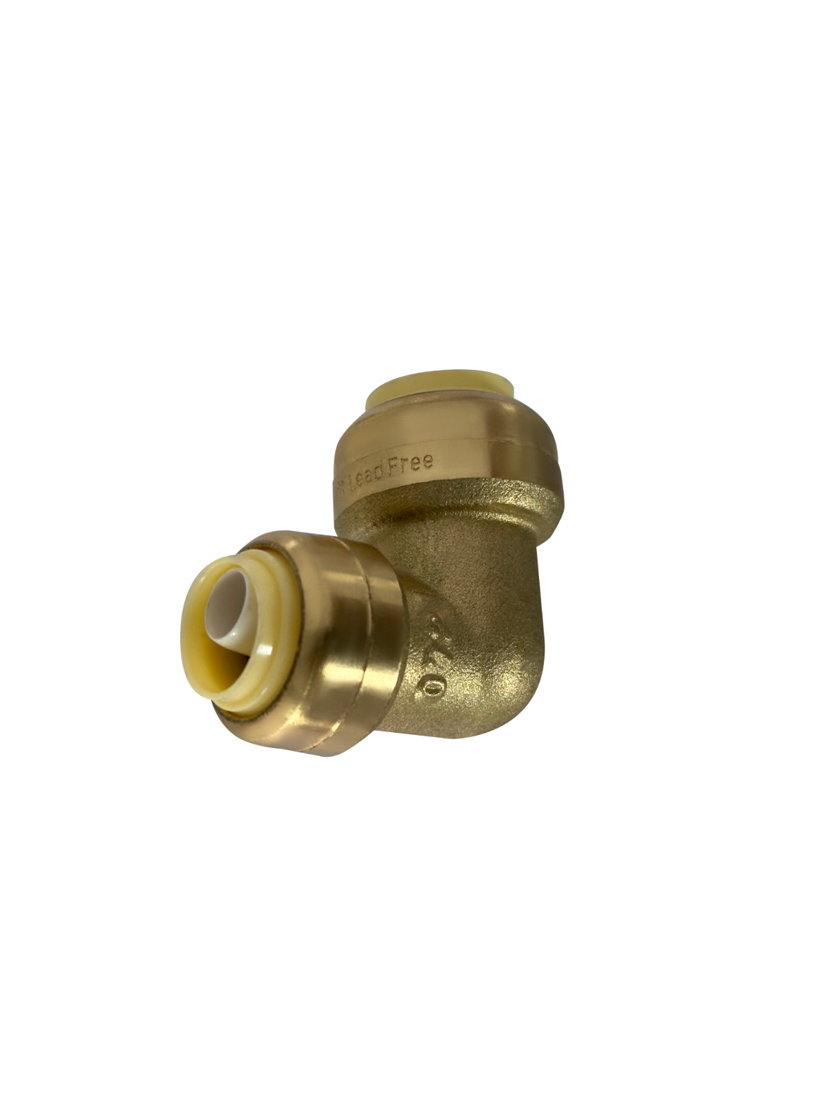 1 Pack XFITTING 1/2" X 3/8" Push Fit Reducing Elbow, Push to Connect Elbow