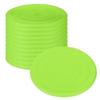 Fliegende Scheibe 7 Zoll, 12Er Pack, GrüN, FüR Outdoor-Sporttraining