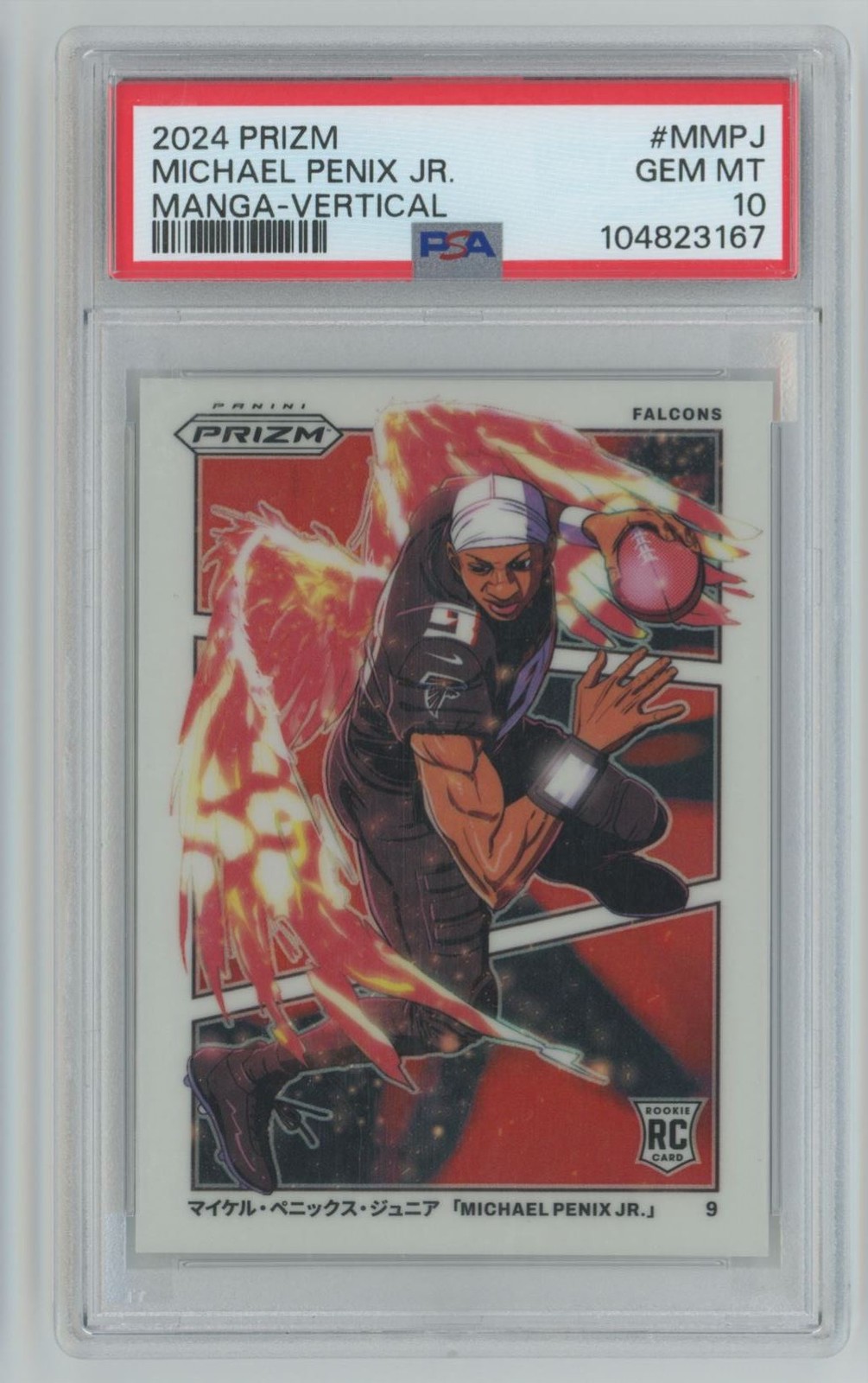 Michael Penix Panini Prizm Manga #MMPJ Vertical