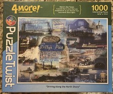 Puzzle Twist-4more Driving Along the North Shore 1000 Piece Jigsaw Puzzle