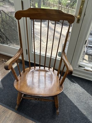 Nichols and Stone Windsor Rocking Chair Vintage with Original