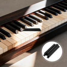  3pcs Piano Keys | Piano Keytops Black | Keyboard Accessories - Plastic Glossy