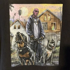 DGK Large T Shirt DMX Style Ski Mask With Dogs                               157