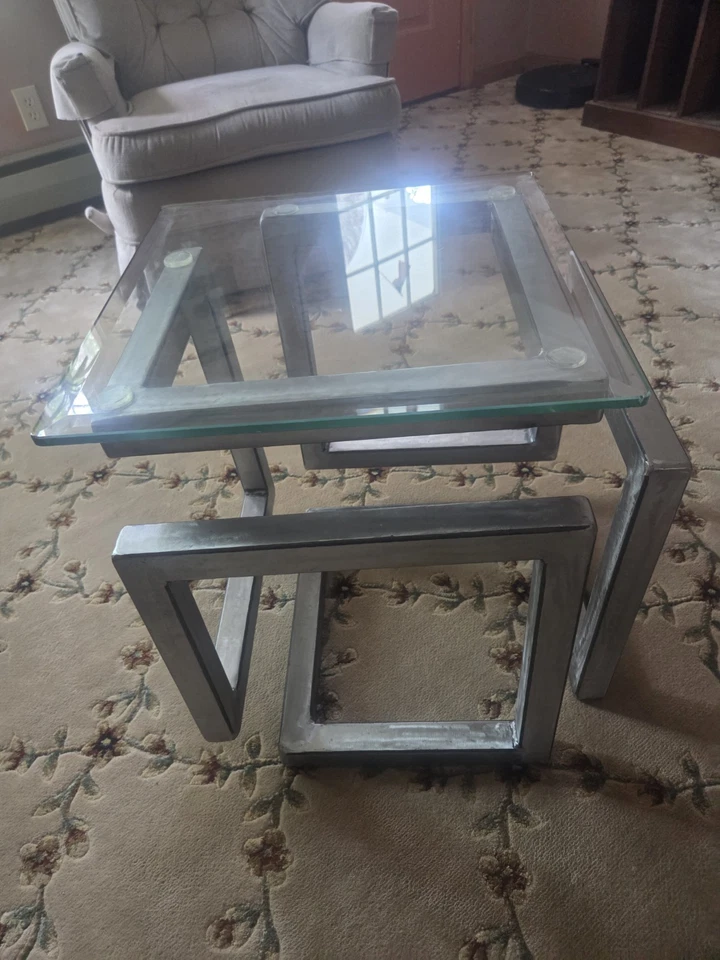 Mesa Infinity, mesa de centro, mesa tubular de aço soldado personalizada - Imagem 3 de 3