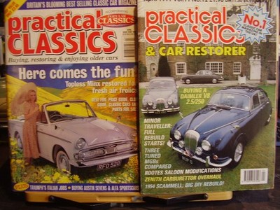 JOB LOT X 7 AUTO MOTORING CAR MAGS PRACTICAL CLASSICS 1991 TO 1999 CAR RESTORER