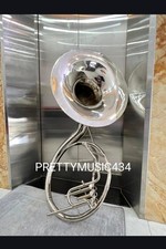 SOUSAPHONE 22"BELL SIZE OF PURE BRASS IN CHROME POLISH CASE MOUTHPC FREE SHIP